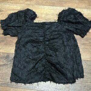 Zara kids puffer sleeve top